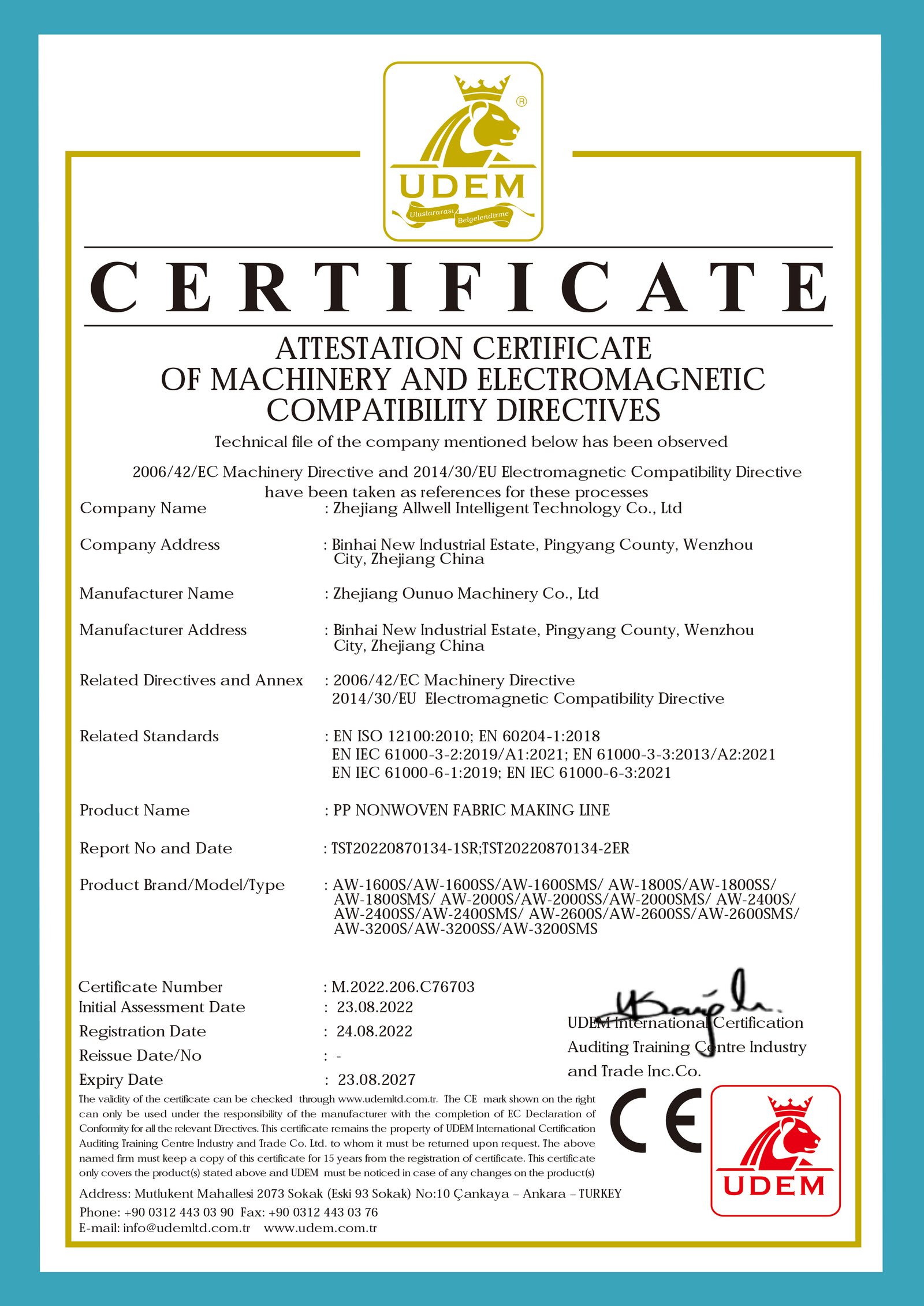 CE Non Woven Fabric Making Line