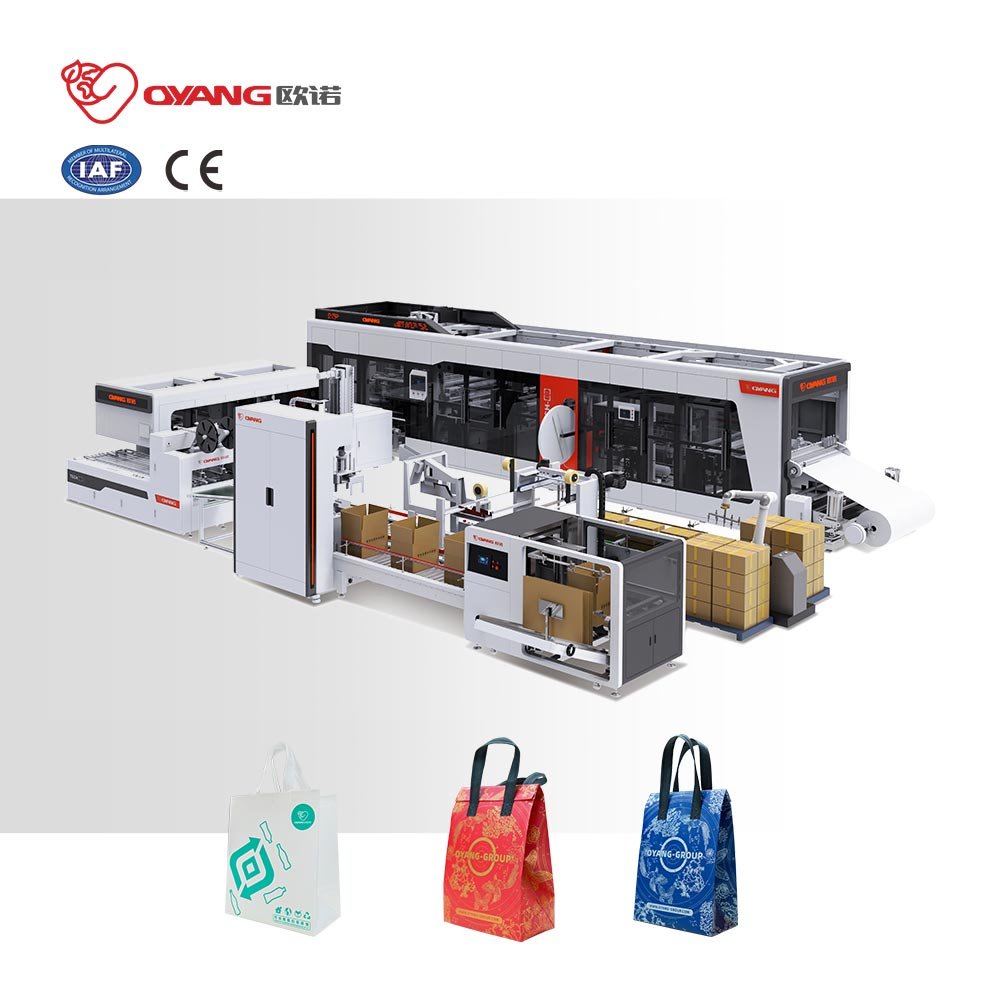TECH 26 Automatic Non Woven Box Bag Making Machine with Handle Online - view 1
